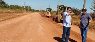 Antônio João: Governo Municipal recupera MS-164 nos limites do município