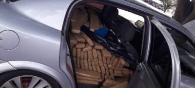 PMA e PM de Jardim prendem traficante que havia fugido depois de abandonar veículo com 316 kg de maconha