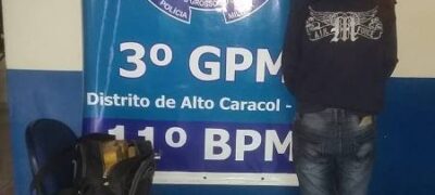 Polícia Militar de Alto Caracol apreende mais 14Kg de Maconha e prende autor do Tráfico