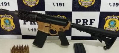 PRF apreende armamento pesado  do PCC que seguia para o Nordeste