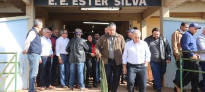 Reinaldo Azambuja visita Bela Vista e acompanha obras com investimentos do governo do estado