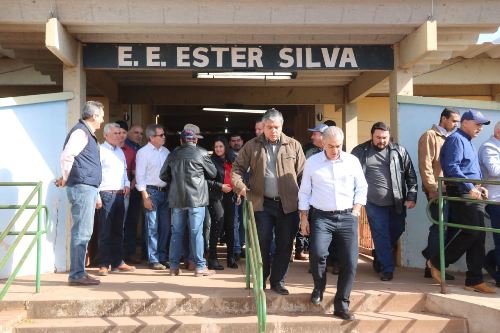 Reinaldo Azambuja visita Bela Vista e acompanha obras com investimentos do governo do estado