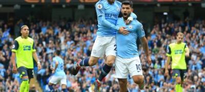 Jesus desencanta, Aguero faz três e City massacra Huddersfield no Inglês