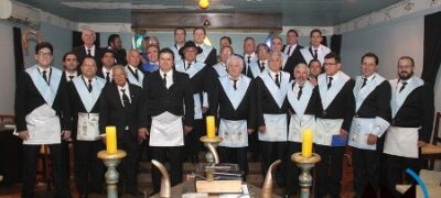 Festa para a posse do novo venerável mestre e a nova diretoria da Loja Maçônica Estrela do Apa em Bela Vista