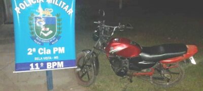 PM de Bela Vista apreende motocicleta com sinal adulterado durante abordagem