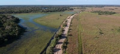 Governo de MS retoma obra de revestimento em rodovia do Pantanal