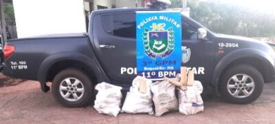 PM do distrito de Boqueirão prende três traficantes transportando aproximadamente 96 Kg de maconha
