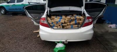 PMA prende paulistano com 812 kg de drogas em veículo de luxo
