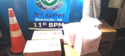 Polícia Militar do distrito de Boqueirão faz a segunda apreensão de cigarros paraguaios em menos de 48 horas