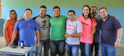 Alunos da escola Joaquim Murtinho brincam de soletrar