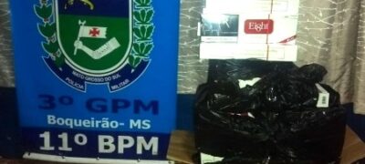 Polícia Militar do distrito de Boqueirão apreende 70 pacotes de cigarros