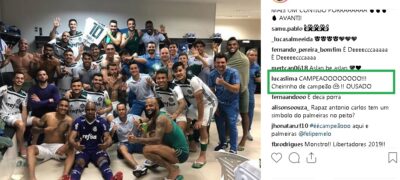 Lucas Lima provoca o Flamengo após título do Palmeiras: “Cheirinho de campeão”