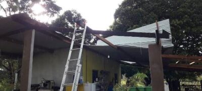 Temporal e vento causam estragos no Distrito Nunca Te Vi em Bela Vista
