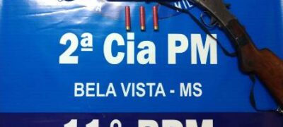 Polícia Militar de Bela Vista apreende arma de fogo