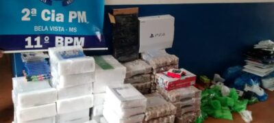 Em Bela Vista, Polícia Militar apreende produtos de Descaminho que seriam comercializados no Distrito Federal