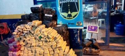 Motorista do tráfico foge da polícia e abandona 618 quilos de maconha