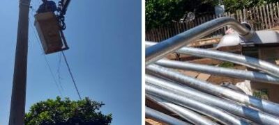 Prefeitura de Caracol instala lâmpadas de Led no município