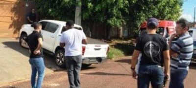 Pistoleiros atiraram mais de 20 vezes contra vítima em caminhonete