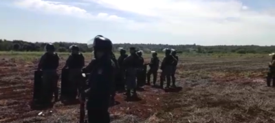 Índios atacam produtor e PM com flechas e coquetel molotov
