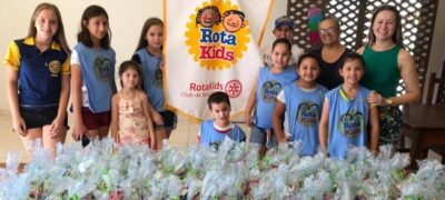 RotaKids de Bela Vista entrega sacolinhas de chocolates na Páscoa