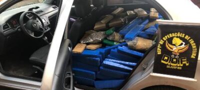 Quatro são presos e mais de meia tonelada de maconha apreendida