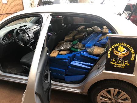 Quatro são presos e mais de meia tonelada de maconha apreendida