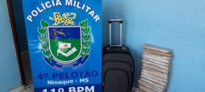 Polícia Militar apreende adolescente por Tráfico Internacional de Drogas em Nioaque
