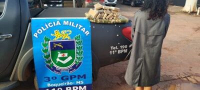 Polícia Militar prende mulher por Tráfico de Drogas, no Distrito do Boqueirão