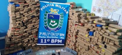 Polícia Militar apreende mais de 1 tonelada de entorpecente em Porto Murtinho durante “Operação Fronteira Segura Sudoeste” e recupera veículo furtado