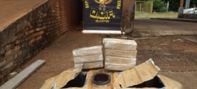 Veículo com pasta base de cocaína foi apreendido pelo DOF