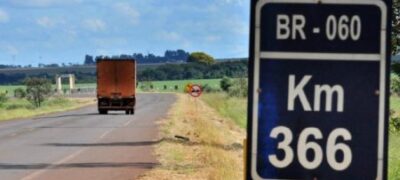 Trecho da BR-060 será  recuperado por R$ 16,2 milhões