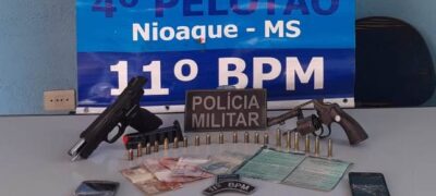 Polícia Militar impede Roubo à Agência dos Correios em Nioaque e prende três autores em flagrante