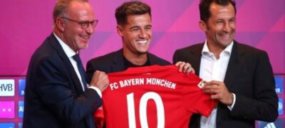 Novo camisa 10: Bayern oficializa Coutinho por empréstimo de um ano, por R$ 37,7 milhões