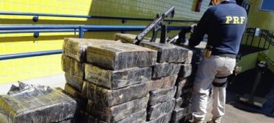 PRF apreende dois fuzis e 1,3 tonelada de maconha em Mandaguari