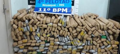 Polícia Militar apreende 660 kg de maconha e recupera veículo com registro de furto/roubo