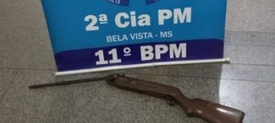 Polícia Militar apreende arma de fogo modificada e prende autor durante abordagem em Bela Vista