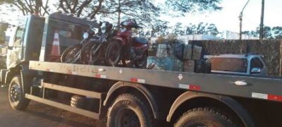 Traficantes transportavam 130 quilos de maconha em motos