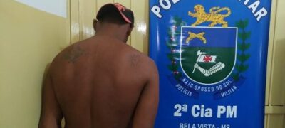 Polícia Militar recaptura um evadido do sistema prisional e cumpre mais um mandado de prisão durante rondas em Bela Vista