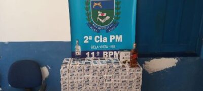 Polícia Militar apreende produtos de Contrabando e Descaminho em Bela Vista