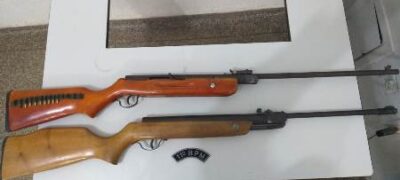 Polícia Militar prende homem pelos Crimes de Ameaça, Dano e Posse Irregular de Arma de Fogo