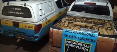 Caminhonete com maconha avaliada em mais de R$ 1 milhão é apreendida