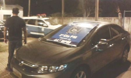 Polícia Militar em Bela Vista apreende veículo com sinais identificadores adulterados