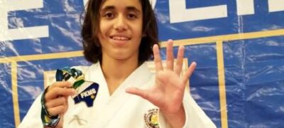 Enzo Bassiconquista o Penta Campeonato Estadual do MS na modalidade Kata