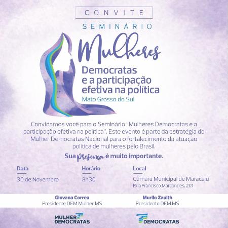 Democratas encerra seminários de capacitação para candidatas em Maracaju