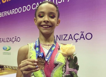 Ginasta de MS conquista medalha histórica no Torneio Nacional de Ginástica Rítmica