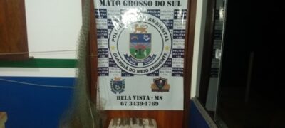 Polícia Militar Ambiental de Bela Vista prende infrator de 44 anos por pescar em piracema e com petrechos proibidos