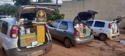 DOF apreende mais de 600 pacotes de essência de narguilé em quatro carros