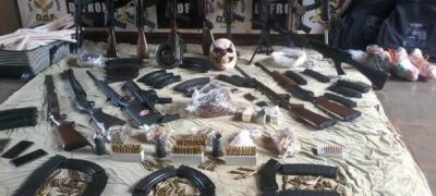 Arsenal de guerra foi apreendido pelo DOF durante a Operação Hórus na região de Ponta Porã