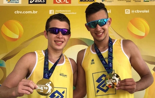 Dupla sul-mato-grossense conquista etapa do Circuito Brasileiro Sub-19 de vôlei de praia