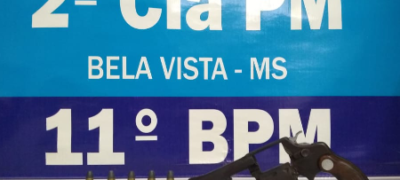 Polícia Militar em Bela Vista apreende arma de fogo durante abordagem a motociclista
